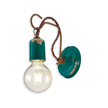 Nástěnné svítidlo Ferroluce Nástěnné retro svítidlo VINTAGE, v. 20 cm, 1xE27 Barva: Olivová zelená