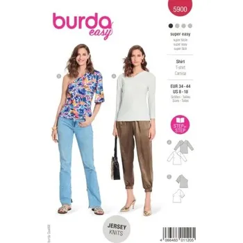 Střih na dámské tričko Burda 5900 -