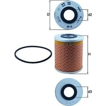 Olejový filtr Olejový filtr MAHLE OX 15D