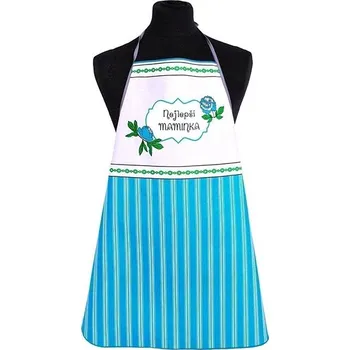 Forbyt Kuchyňská zástěra Nejlepší maminka tyrkysová UNI velikost