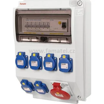 Rozvaděč Famatel v350 - ZSF60100000.1 /3959 Zás.skříň IP44 jištěná s chráničem 40/4/003