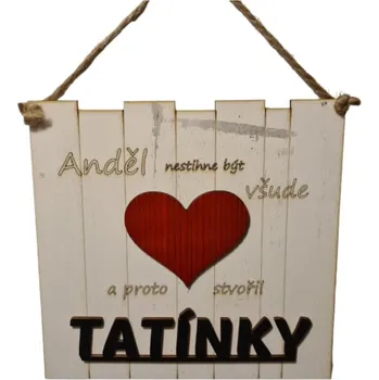 Závěsná dekorace TATÍNEK (21x21cm)