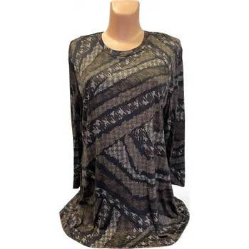 Dámský svetr Pulovr dámský LILA, Barva Hnědá, Velikost L 42 , Materiál 98% Polyester 2% Lycra