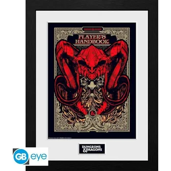 Plakát Dungeon and Dragons Zarámovaný plakát - Players Handbook