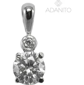 Přívěsek Zlatý přívěsek se zirkony z bílého zlata