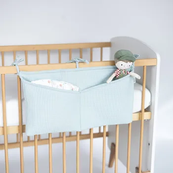 Příslušenství pro dětskou postel a kolébku Tulimese Kapsář mušelínový mentolový