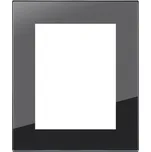 OBZOR DSD 00-00000-825J Rámeček dvojzásuvky skleněný DECENTE, zrcadlo ocel