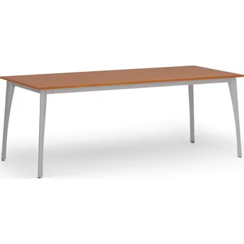 Psací stůl B2B Partner Jednací kancelářský stůl PRIMO OMEGA, 200x90 cm, šedá podnož, třešeň