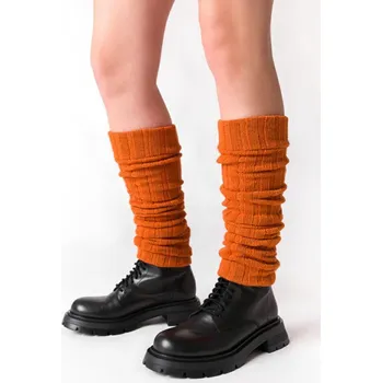 Pánské ponožky Vlněné návleky 068 oranžová Univerzální