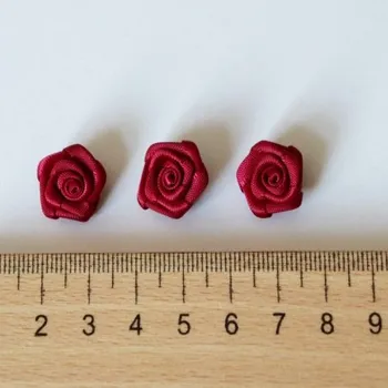 Nášivka aplikace RŮŽE vínová 1,5cm PES -