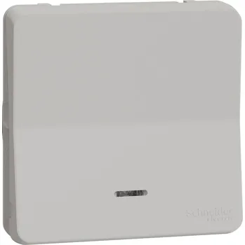 vypínač Schneider Electric MUR39127 Mureva Styl - Tlačítko řazení 1/0So s orientační kontrolkou, IP55, Bílé