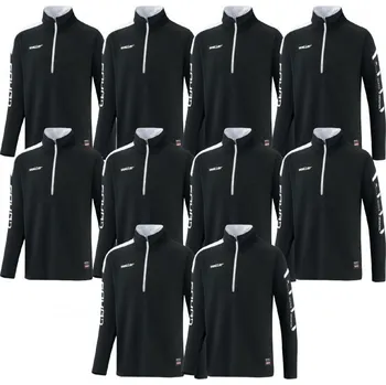 Saller SQUAD50 10 x Tréninková mikina BARVA: 360 černá-bílá, Velikost: XL Set 10 ks pro týmový trénink – funkční mikina se zipem a sportovním designem