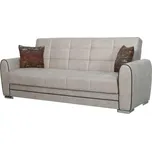 Praktická rozkládací pohovka LAPALIO s úložným prostorem, světle béžová