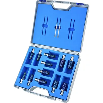 Vrták Karnasch 201951 | Jádrové vrtáky BLUE-DRILL LINE 30 SET PROFI, WELDON 12, 14, 18, 22 mm, sada 12 ks