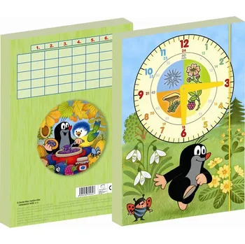 desky na sešit Krtek - Box na sešity A4 s gumou