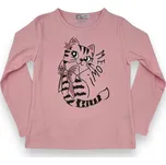 Sezon Dívčí trička s dlouhým rukávem MEOW Barva: Růžová, Velikost: 116