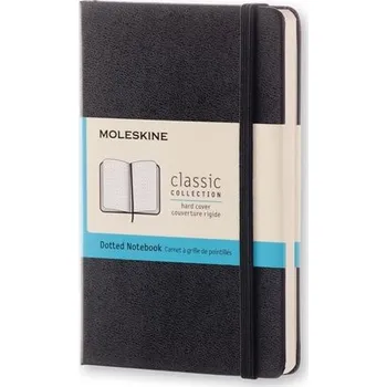 Blok Zápisník Moleskine - tvrdé desky, S, tečkovaný - černý