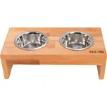 MA-NU Dřevěný stojan s miskami Empty S