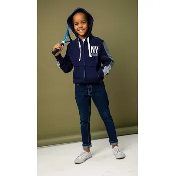 Chlapecká mikina Chlapecká mikina na zip Brooklyn - navy 152