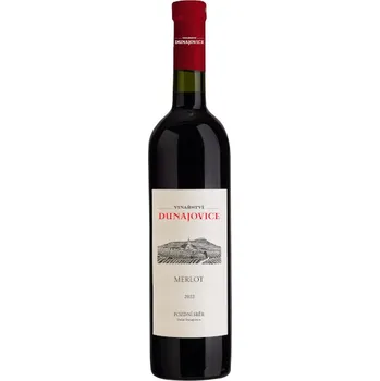 Víno Dunajovice Merlot 0,75 pozdní sběr 2022 Vinné sklepy Valtice