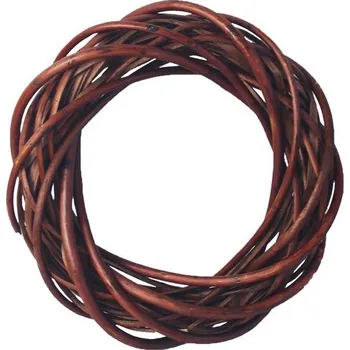 Vánoční dekorace Věnec hnědý 40 cm P1111/40H