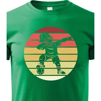 Chlapecké tričko Dětské tričko Fotbalista dab dance, Barva Zelená, Velikost 122 cm/6 roků, Canvas Dětské tričko Bezvatriko.cz 2687