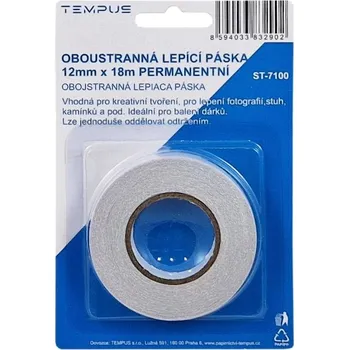 Korekční prostředek Lepící páska oboustr. 18 x 12 blistr st-7100