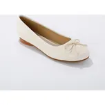 Ploché baleríny krémová 38