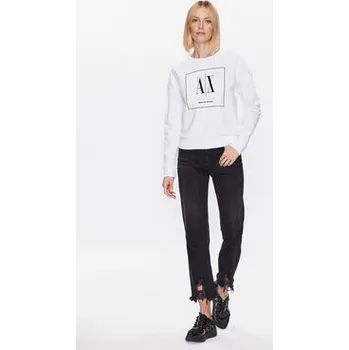 Pánská mikina Armani Exchange Mikina 3RYM89 YJDVZ 1000 Bílá Regular Fit XS