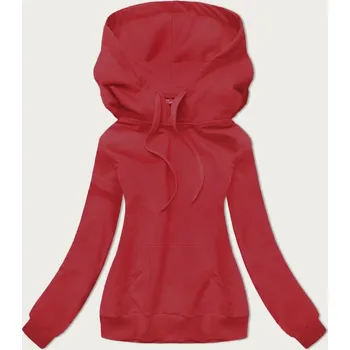 Dámská mikina Tenká červená dámská "klokaní" mikina (W06-18) odstíny červené XL (42)