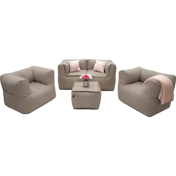 Zahradní sestava Textilní modulová sestava MODULTEX pro 4 osoby (cappuccino)