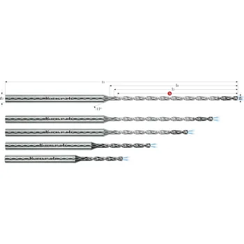 Vrták Karnasch 2203220255160 | Tvrdokovový vrták 2,55x16-60x3 mm