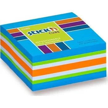 Samolepicí bloček Hopax Stick’n Notes Neon 51 × 51 mm, 250 listů, různé barvy - modrý