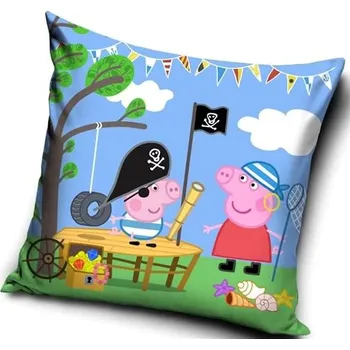 Povlečení Javoli Povlak na polštář Prasátko Pepina pirát 40 × 40 cm