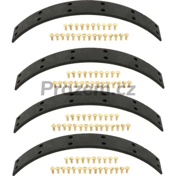 Brzdová destička Sada brzdových obložení s měděnými nýty 5x12 mm pro Massey Ferguson, 3106018M91