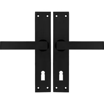 Dveřní kování K415 klika na klíč 72mm černá Klíč 72mm Černá