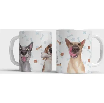 Hrnek Pejsci - Červená