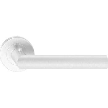 Dveřní kování NOVA S klika INOX s integrovaným zámkem NOVOSLX Levá