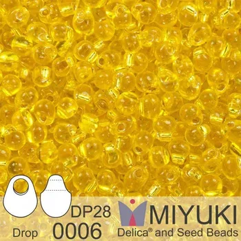 Korálek Korálky Miyuki Drop 2,8mm. Barva 0006 S/L Yellow. Balení 5g