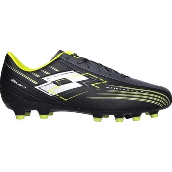 Kopačky Pánské lisovky Lotto SOLISTA 700 VIII FG 10.5 Černá, Žlutá, Bílá