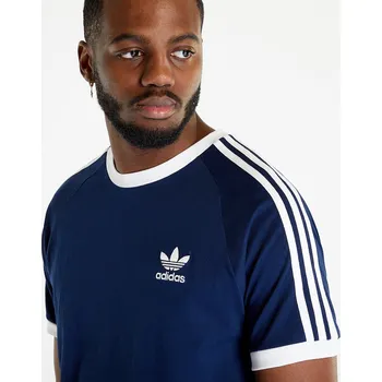 Tričko adidas 3-Stripes Short Sleeve Tee Night Indigo XL