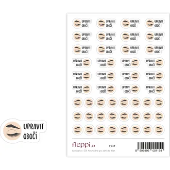 samolepka Fleppi Samolepky Upravit obočí