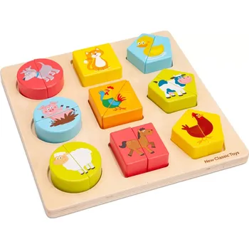 Puzzle New Classic Toys puzzle tvary zvířata