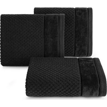 Ručník BAVLNĚNÝ RUČNÍK FRIDA 50X90 CM ČERNÁ