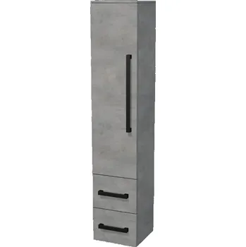 Koupelnový nábytek SAT Cube W vys. skř.35x163x33, beton CUBE3CV35BE