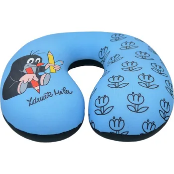 Cestovní polštářek Dětský cestovní polštářek Krteček 23x24 cm modrý