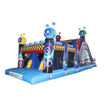 Skákací hrad Nafukovací atrakce opičí dráha | ANDROID | Se skluzavkou - TOP provedení - česká certifikace