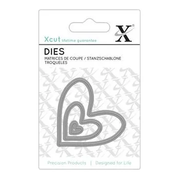 Kancelářská technika DOCRAFTS Xcut vyřezávací kovové šablony MINI - srdce 3 ks