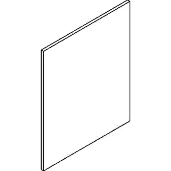 Kuchyňská skříňka Dvířka na myčku 60 cm DARK BIS vysoká