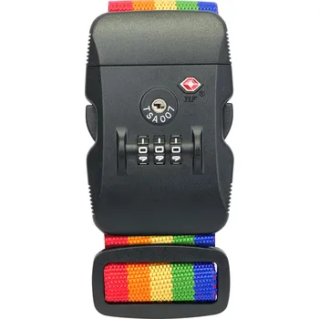 Visací zámek Richter Czech Kódový, cestovní TSA popruh na zavazadla RV.TSA.319.DUHA